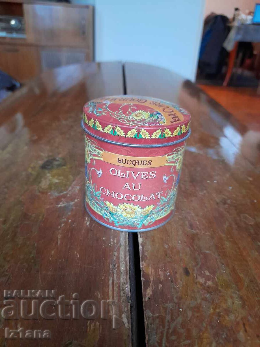 Παλιό κουτί σοκολατάκια Olives au Chocolat