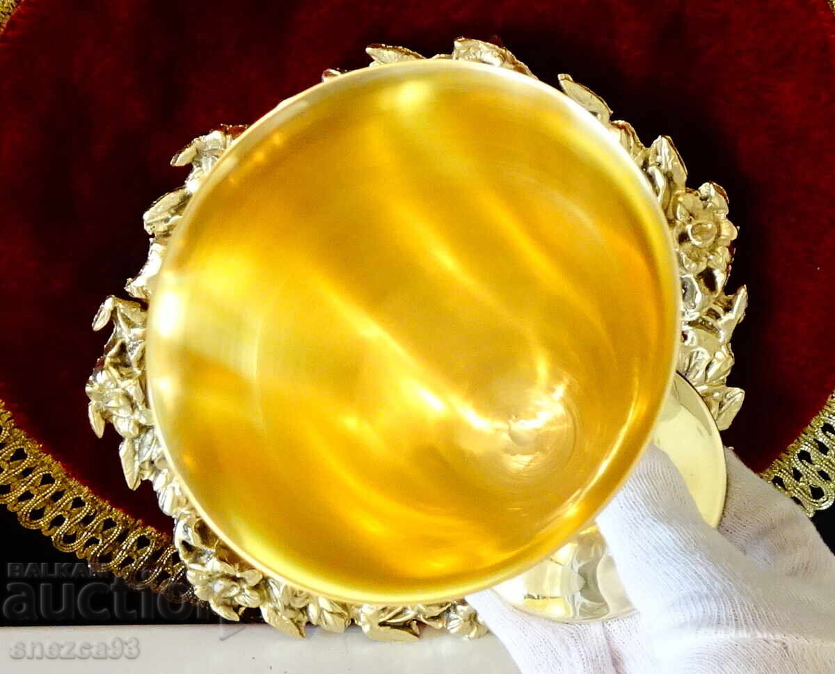 Δημοπρασία Χάλκινο ποτήρι κρασιού, 23 εκ., 220 ml., μπαρόκ