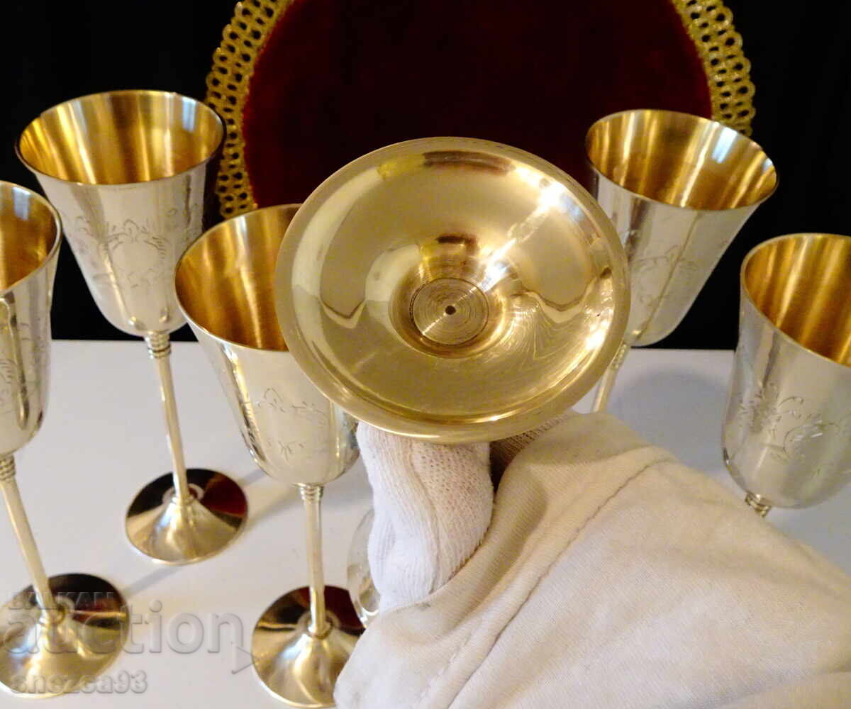 Παράδοση Χάλκινο ποτήρι κρασιού, 23 εκ., 220 ml., μπαρόκ