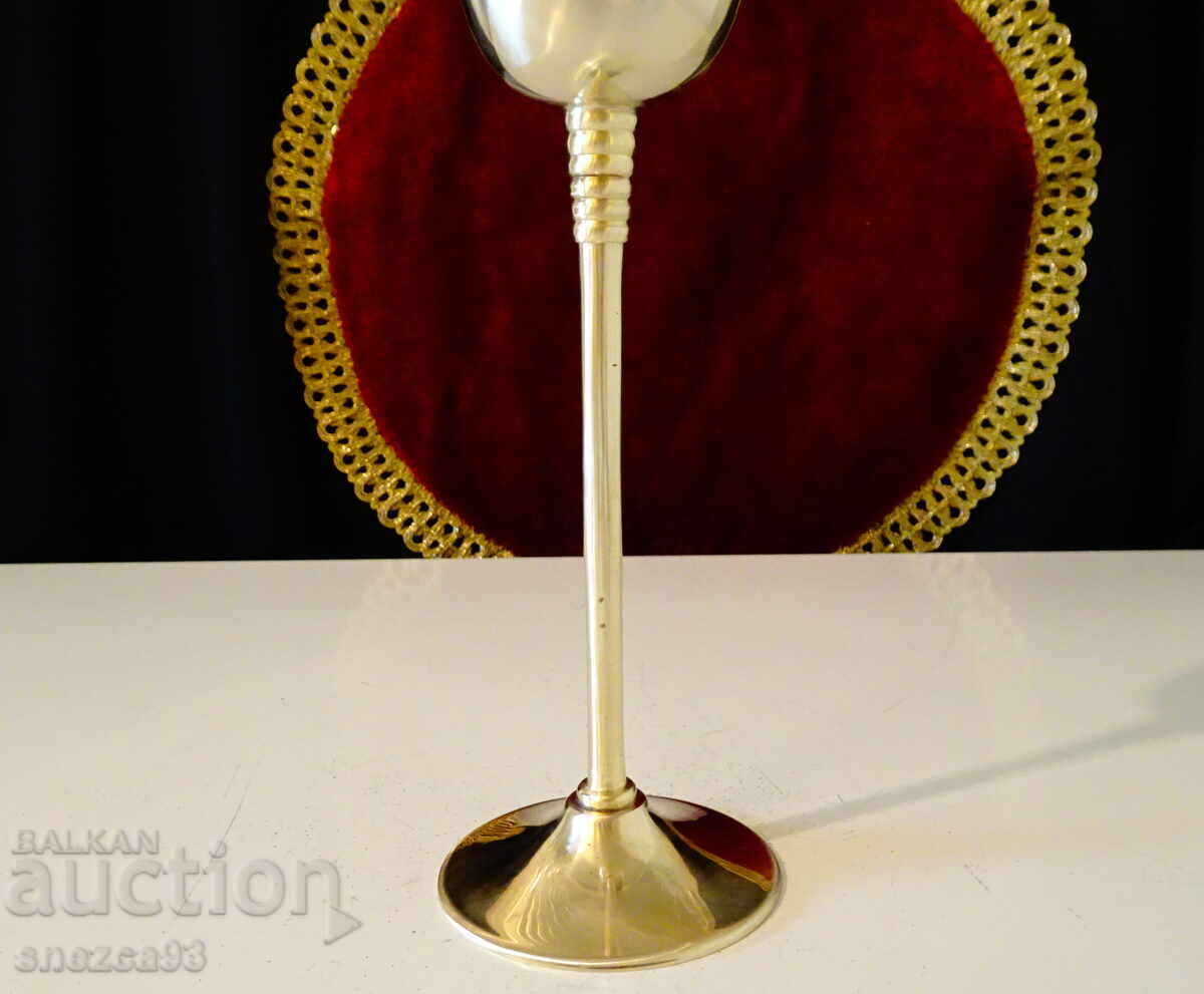 Χάλκινο ποτήρι κρασιού, 23 εκ., 220 ml., μπαρόκ - 6