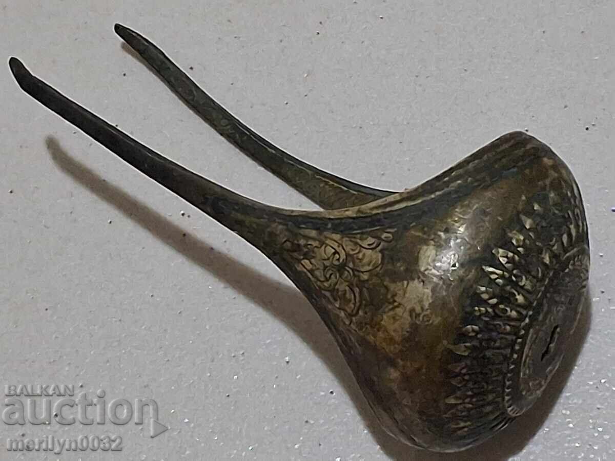 Χάλκινη σφαίρα για πιστόλι με πυρίτιδα, σιδηροπυρίτη, αυθεντική