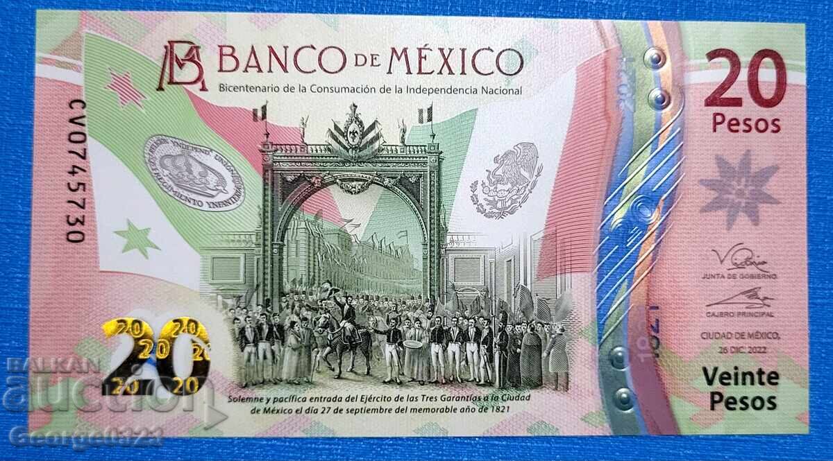 Mexic 2021 20 pesos UNC Nouă