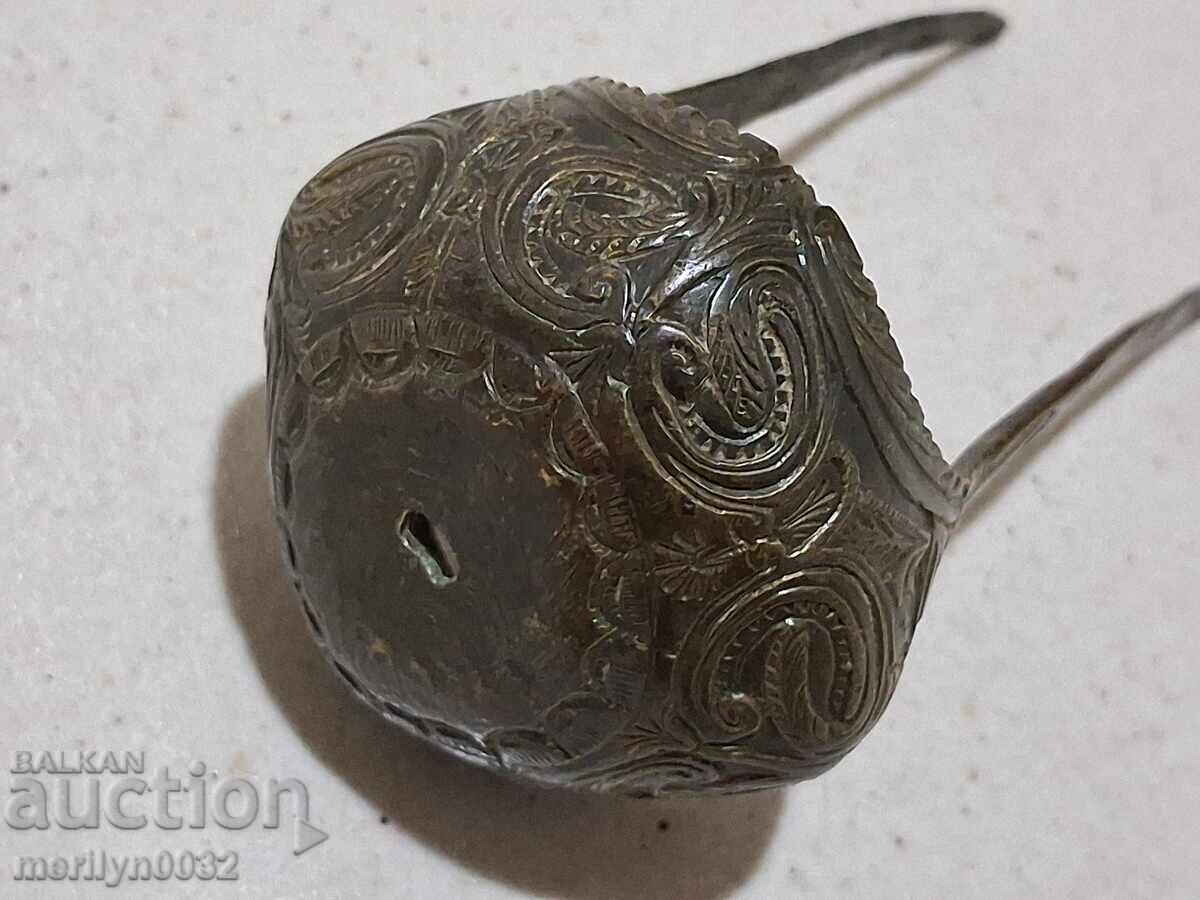 Παράδοση Χάλκινη σφαίρα για πιστόλι με πυρίτιδα, σιδηροπυρίτη, αυθεντική