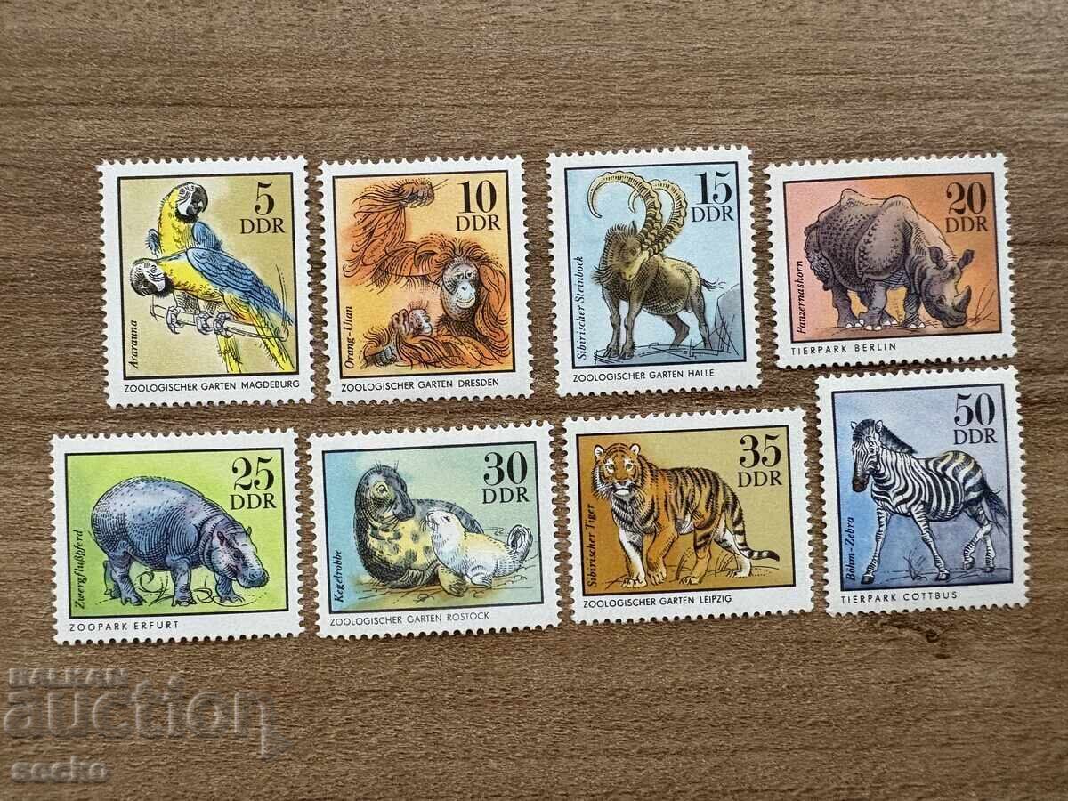 GDR - Ζώα σε ζωολογικούς κήπους (1975) MNH GDR - Ζώα σε ζωολογικούς κήπους (1975) MNH