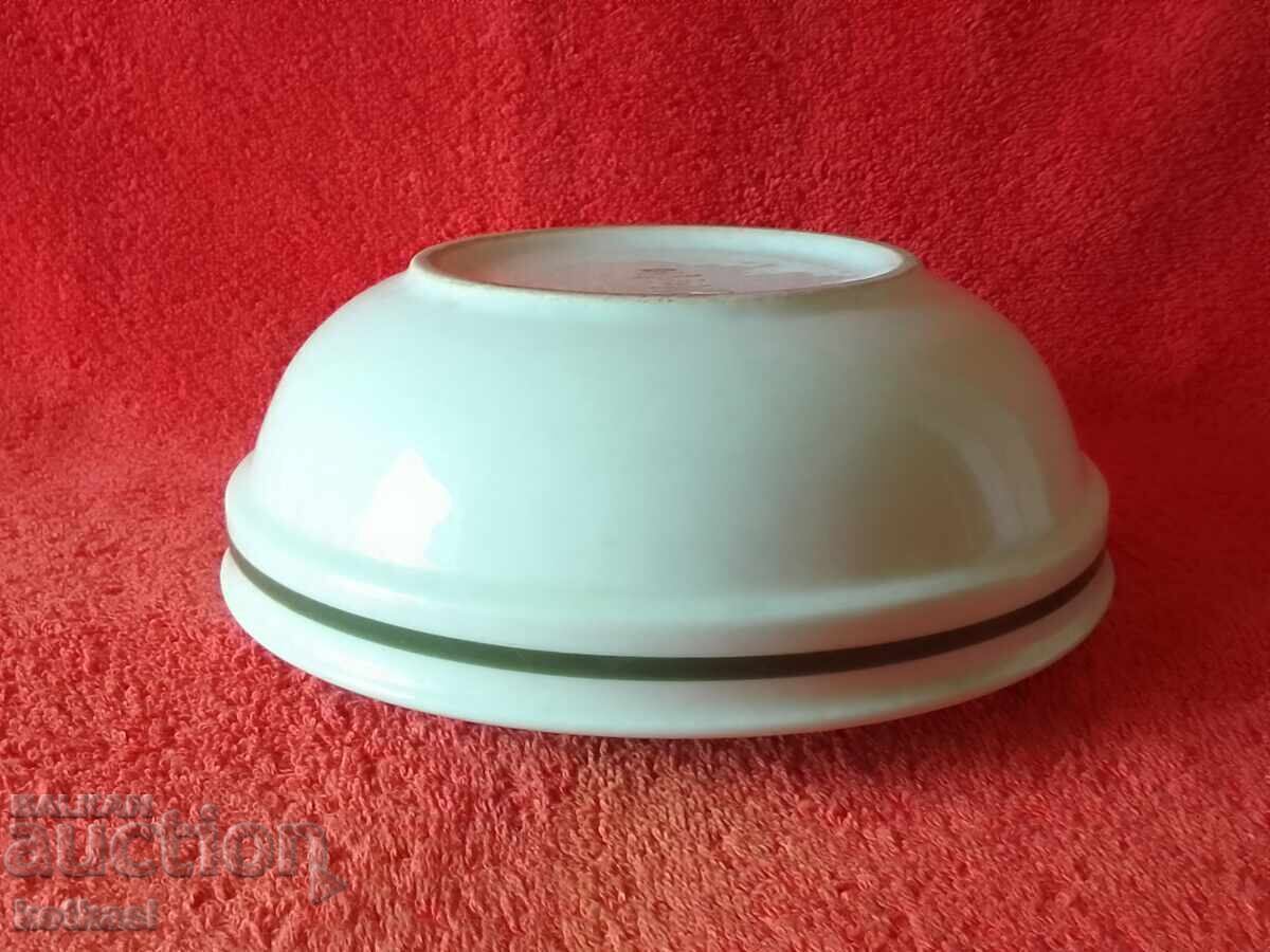 Old Porcelain Bowl Karl Tische Germany C.T. Broken Cross - 5