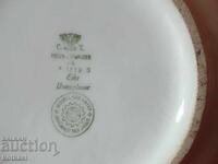 Bol de porțelan vechi Carl Tielsch Germania C.T. Cruce frântă