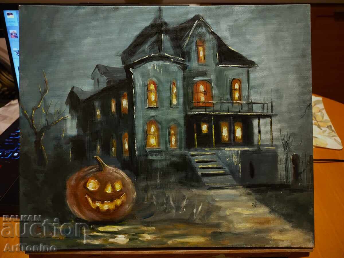 Delivery of Oil painting - Halloween - Anton Yordanov Delivery of Oil painting - Halloween - Anton Yordanov