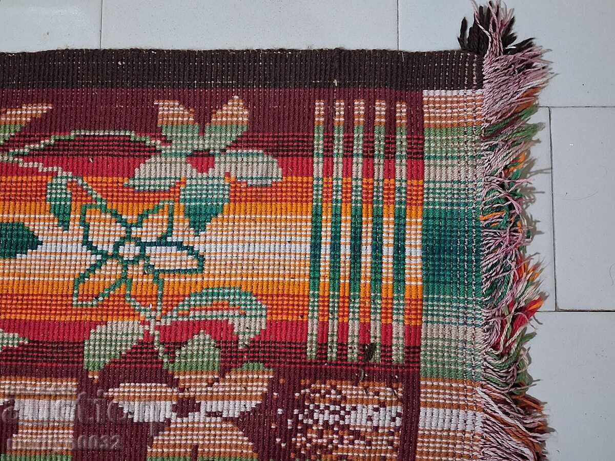 Old hand-woven wool rug 200/135cm rug UNUSED - 7 Old hand-woven wool rug 200/135cm rug UNUSED - 7