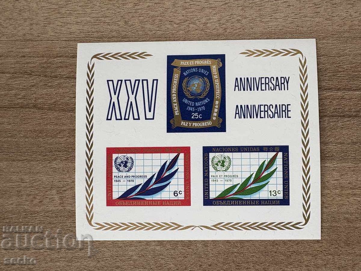 ООН Ню Йорк - 25 г. ООН (1970) MNH