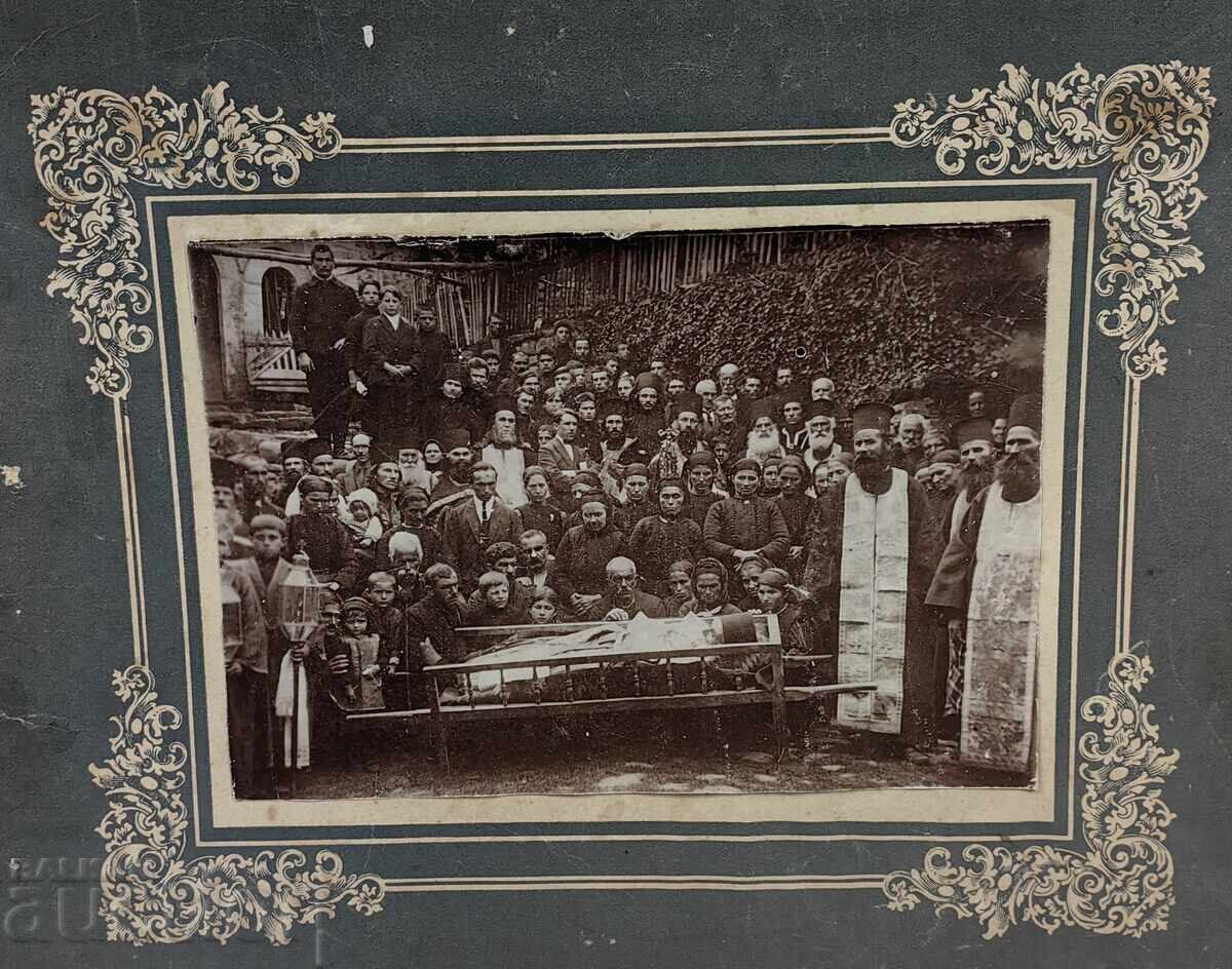 Аукцион 1922 ПОП СВЕЩЕНИК ПОПОВЕ ПОГРЕБЕНИЕ ПРОТОЙЕРЕЙ СНИМКА КАРТОН