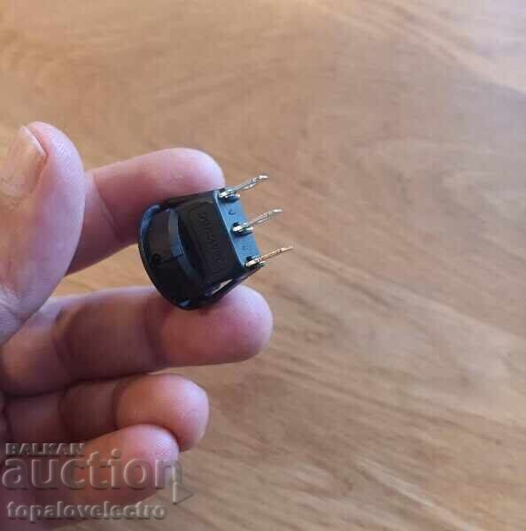 НОВ! Комплект 5 бр. кръгли рокер ключове с LED индикатор - 6