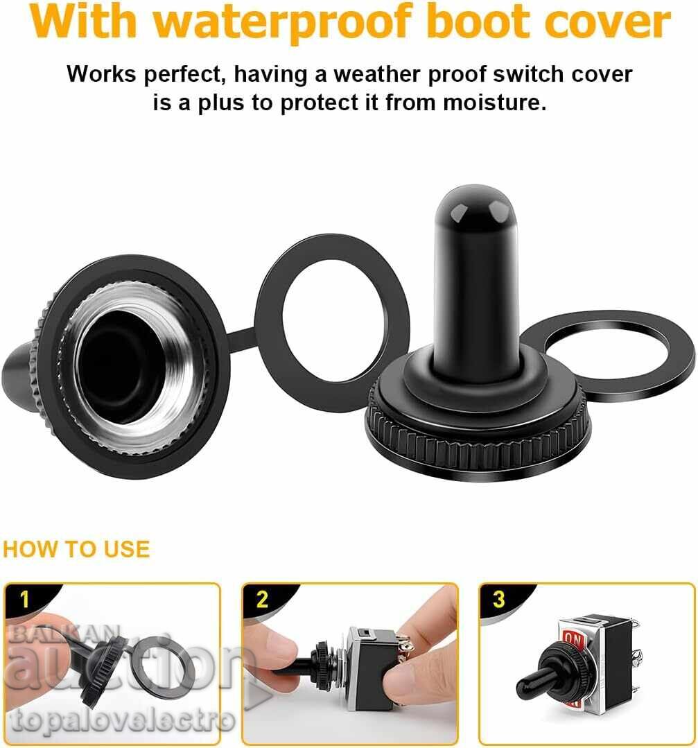 Auction  NEW! Set of 5 metal toggle switches with waterproof