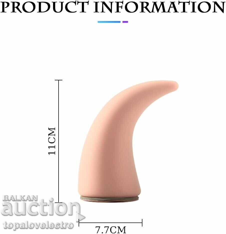 NEW! 3D Stickers "Devil Horns" for Car - Pink, 2 pcs with price 4.00 BGN | € 2.05