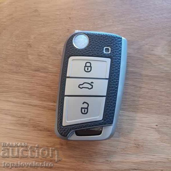 NEW! Car Key Case for VW Golf 7, Mk7, Polo, Touareg - 5