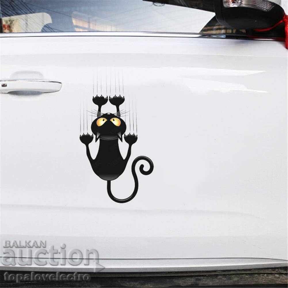 NOU! Autocolant 3D pentru mașină - pisică - 6 NOU! Autocolant 3D pentru mașină - pisică - 6