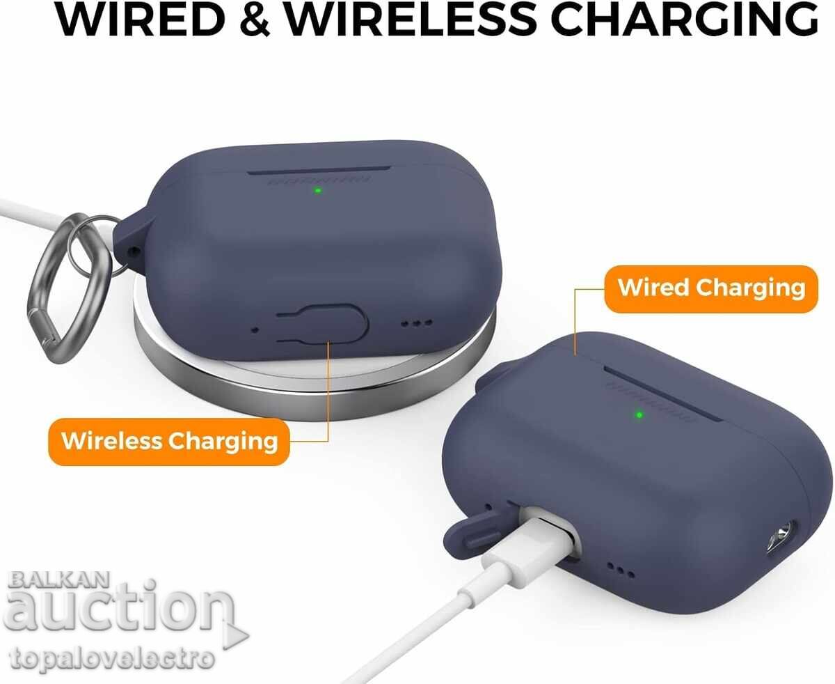 Licitație NOU! Husă silicon pentru AirPods Pro 2 cu indicator LED și carabină Licitație NOU! Husă silicon pentru AirPods Pro 2 cu indicator LED și carabină