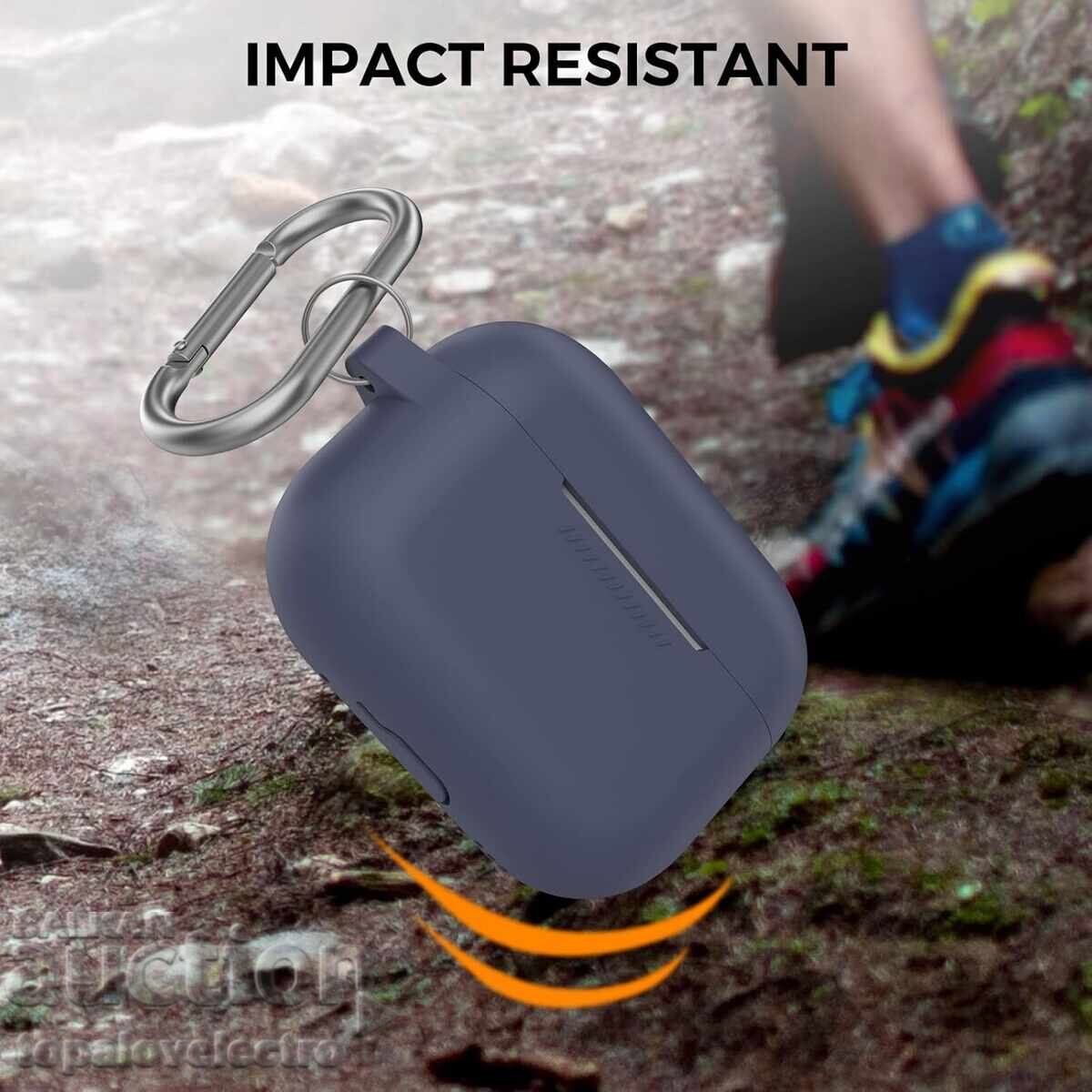 NOU! Husă silicon pentru AirPods Pro 2 cu indicator LED și carabină - 5 NOU! Husă silicon pentru AirPods Pro 2 cu indicator LED și carabină - 5