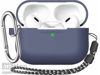 NOU! Husă silicon pentru AirPods Pro 2 cu indicator LED și carabină