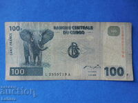 100 Francs 2000 Congo