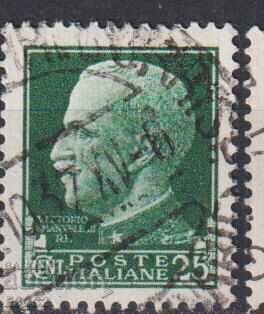 Stamped stamp King Victor Emmanuel III 1929 from Italy