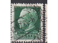 Stamped stamp King Victor Emmanuel III 1929 from Italy