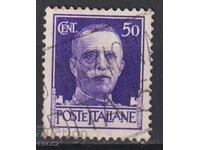 Stamped stamp King Victor Emmanuel III 1929 from Italy