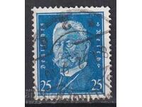 Stamped stamp Paul von Hindenburg 1928 from Germany Reich