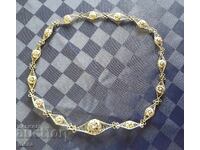 Εντυπωσιακή ασημένια ζώνη με φιλιγκράν