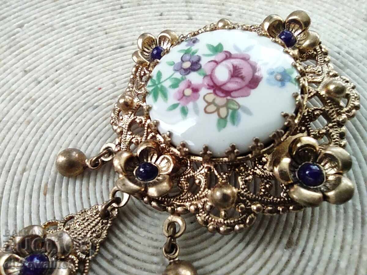 Παλιά, γοητευτική ΚΑΡΦΙΤΣΑ, μοτίβα: λουλούδια - 5