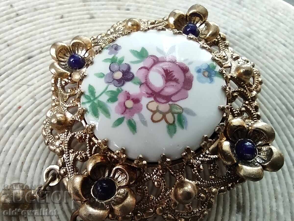 Παλιά, γοητευτική ΚΑΡΦΙΤΣΑ, μοτίβα: λουλούδια - 6