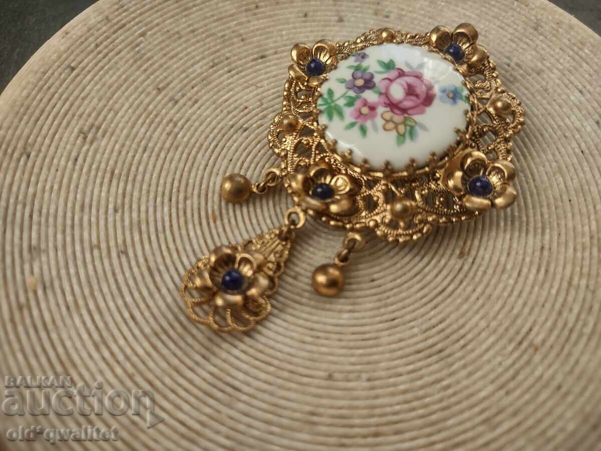 Παλιά, γοητευτική ΚΑΡΦΙΤΣΑ, μοτίβα: λουλούδια - 7