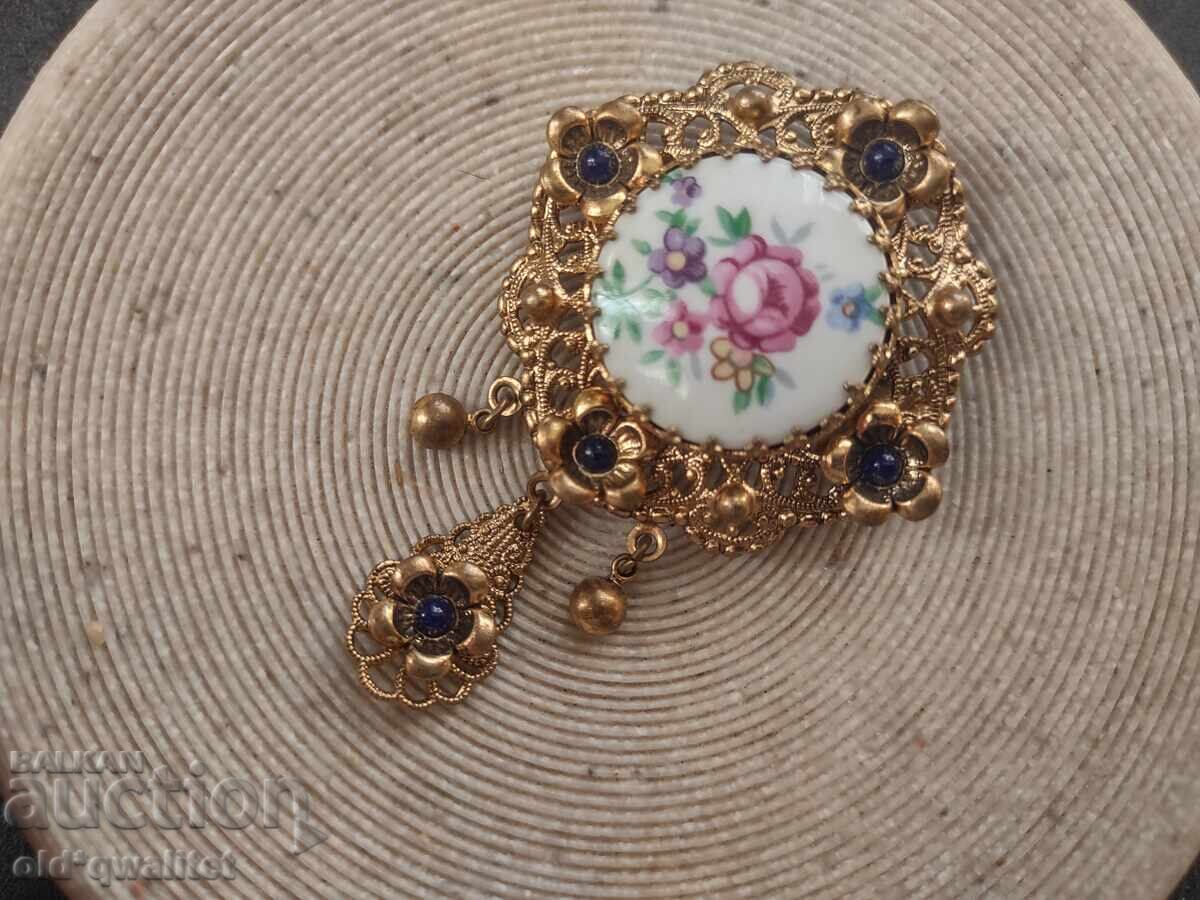 Παλιά, γοητευτική ΚΑΡΦΙΤΣΑ, μοτίβα: λουλούδια