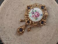 Παλιά, γοητευτική ΚΑΡΦΙΤΣΑ, μοτίβα: λουλούδια