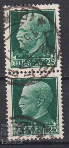 Timbre timbrat Regele Victor Emanuel al III-lea 1929 din Italia