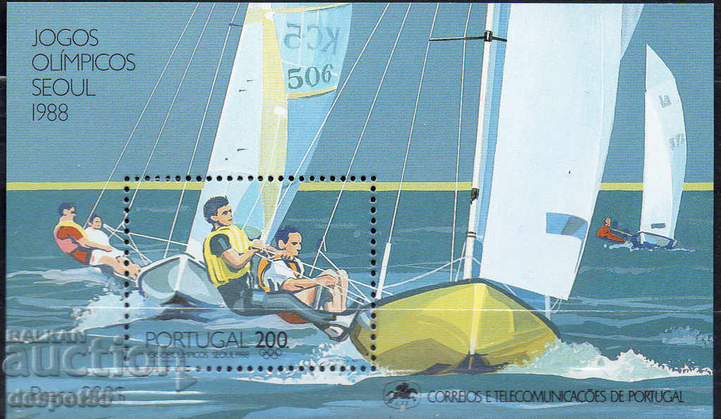 1988. Portugalia. Jocurile Olimpice - Seul, Coreea de Sud. Bloc.