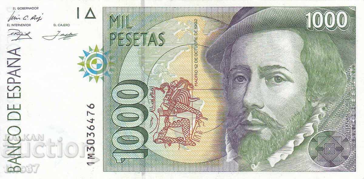 tino37 - SPAIN - 1000 PESETAS - 1992 - XF with price 12.90 BGN | € 6.60