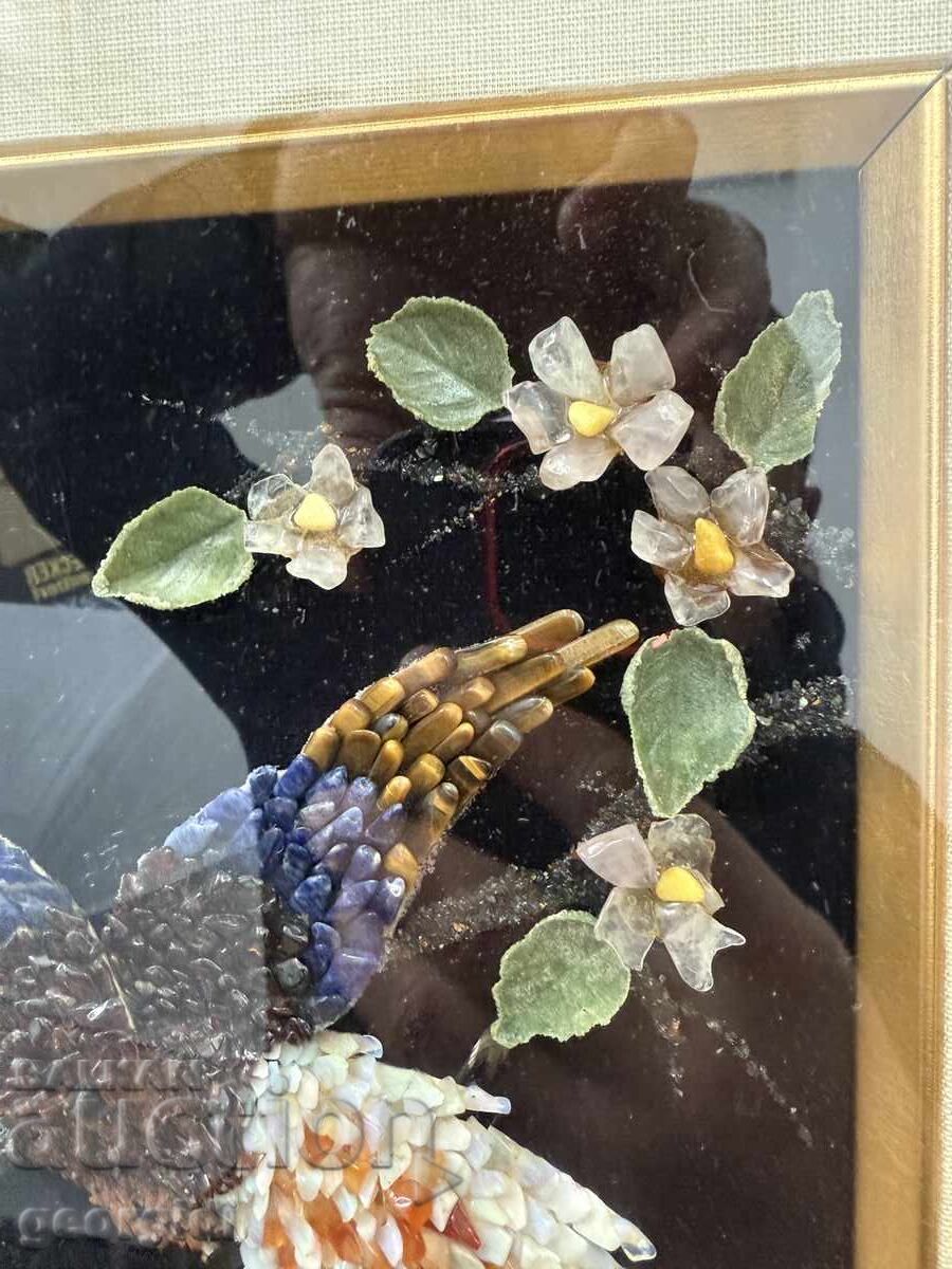 Handmade mosaic from semiprecious stones. No. 7546 - 5