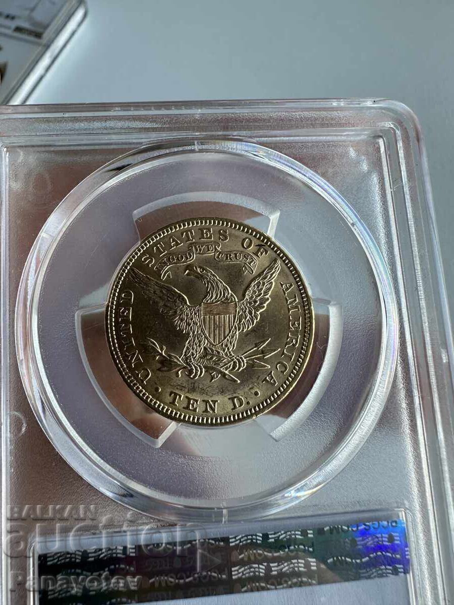 Auction  10 Dollar Liberty Head MS 60 NGC PCGS Gold US Gold Coin