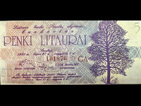 Lituania 5 Litauru 1991 Unc Olimpiada Regională ics