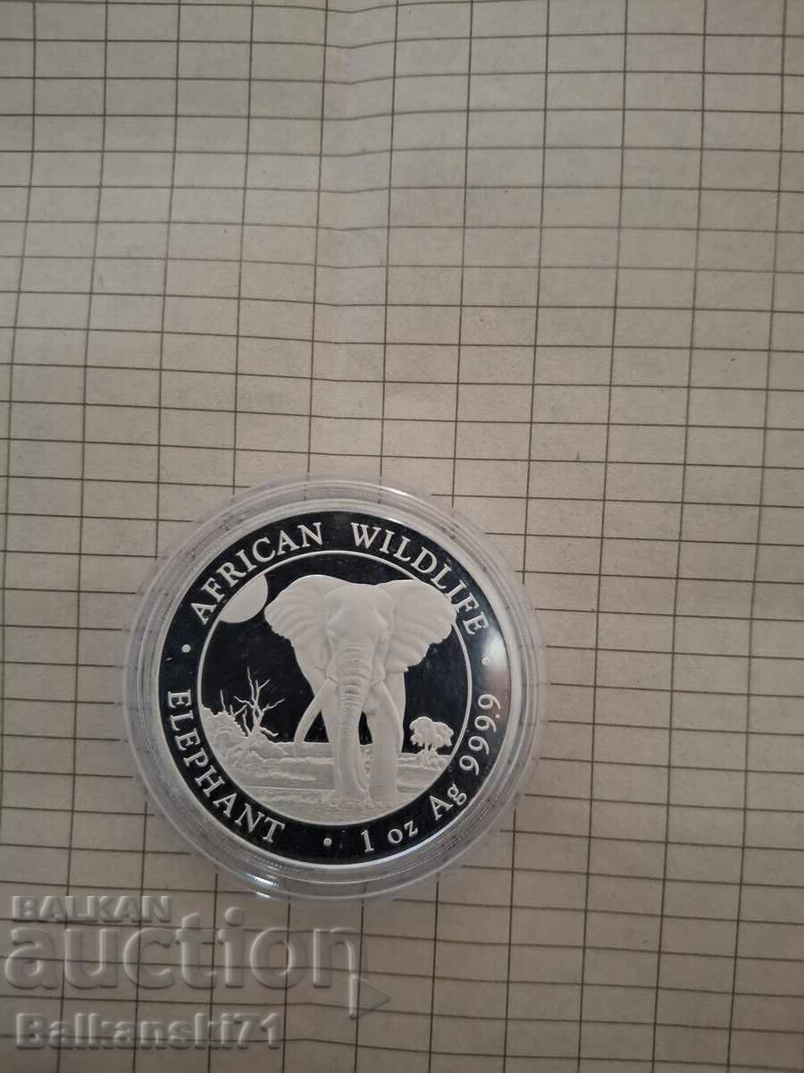 1 oz argint Elefant 2025 Republica Somaleză