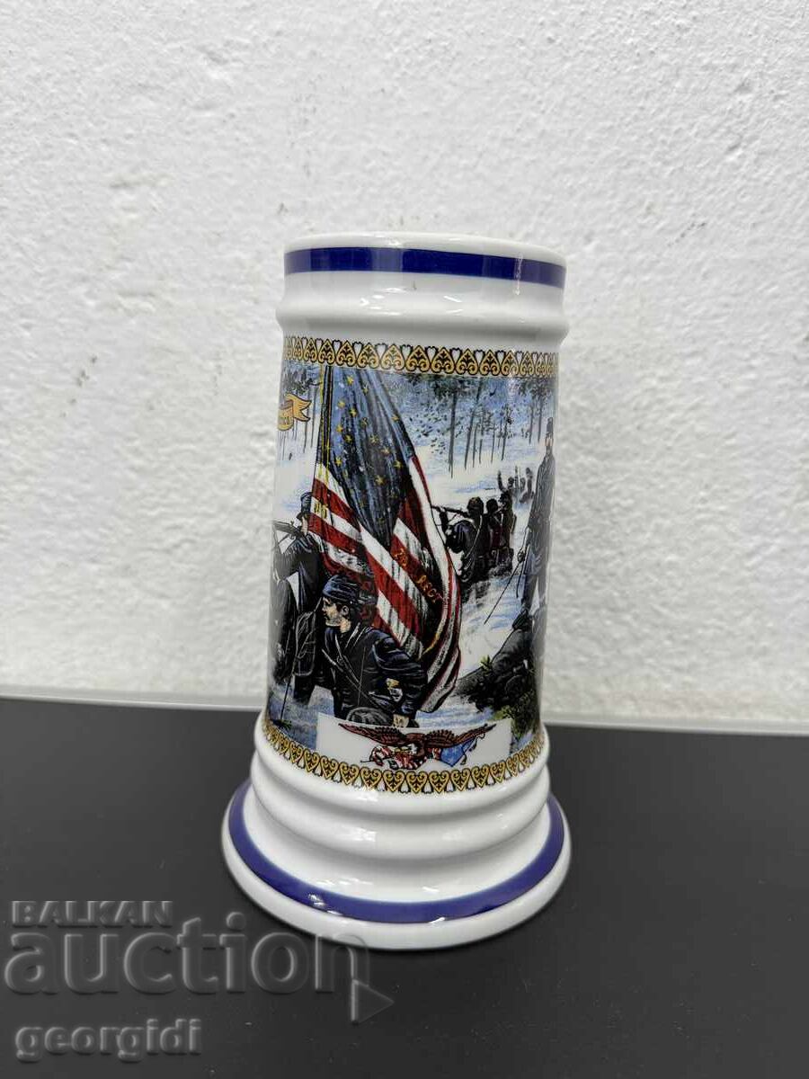 Συλλεκτική πορσελάνινη κούπα - Ιστορία της Αμερικής. Νο. 7547 με τιμή 50.00 BGN | € 25.56