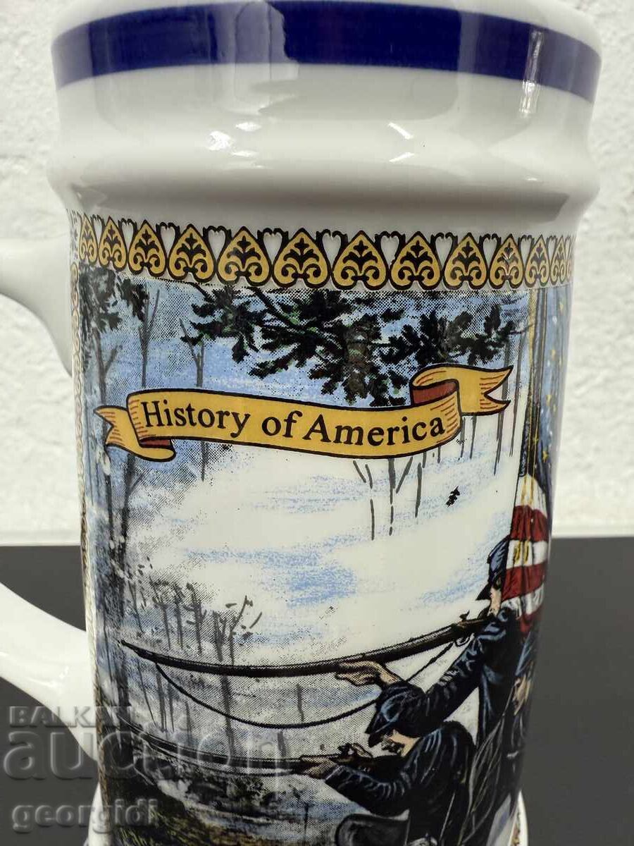 Συλλεκτική πορσελάνινη κούπα - Ιστορία της Αμερικής. Νο. 7547 - 7