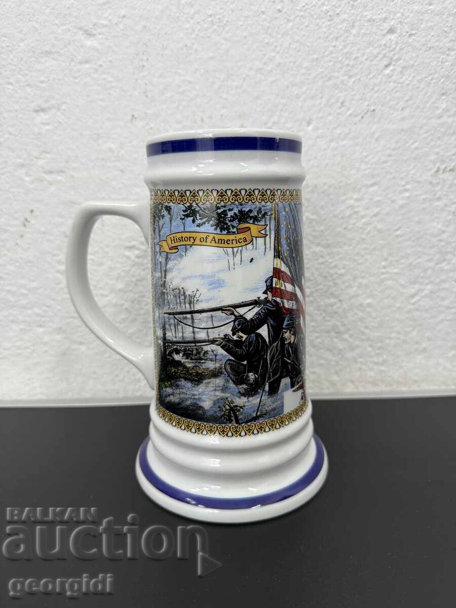 Συλλεκτική πορσελάνινη κούπα - Ιστορία της Αμερικής. Νο. 7547