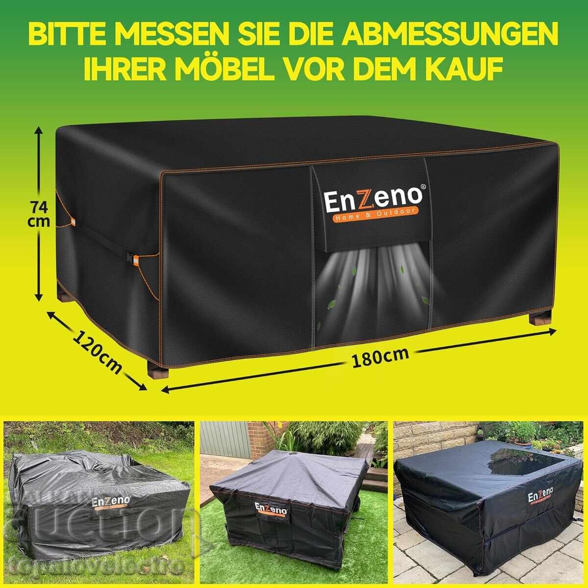 Protective cover for garden furniture, waterproof 180x120x74cm with price 24.00 BGN | € 12.27