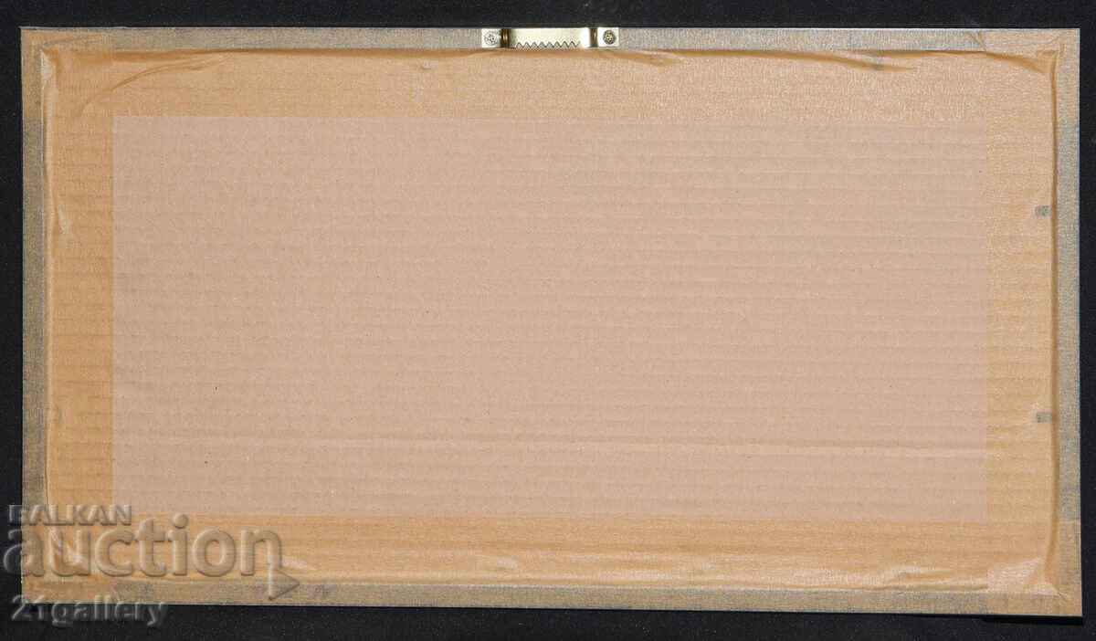 Painting tempera / ink abstract composition triptych - 7