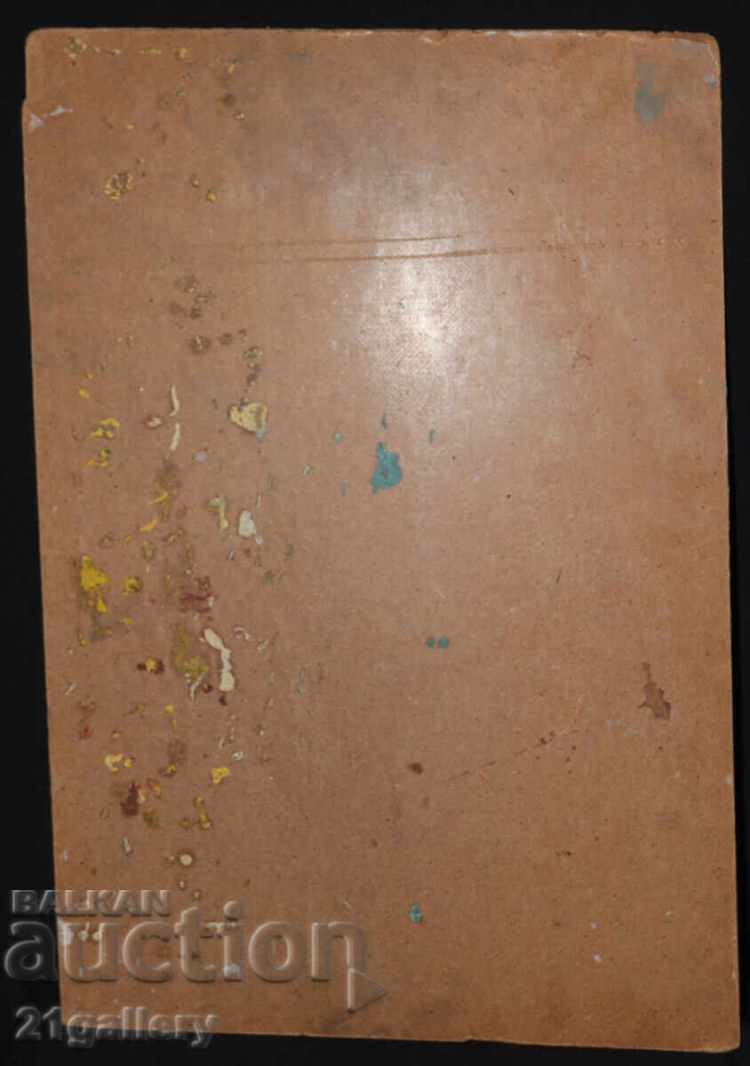 Картина маслени бои пейзаж със църква - 7