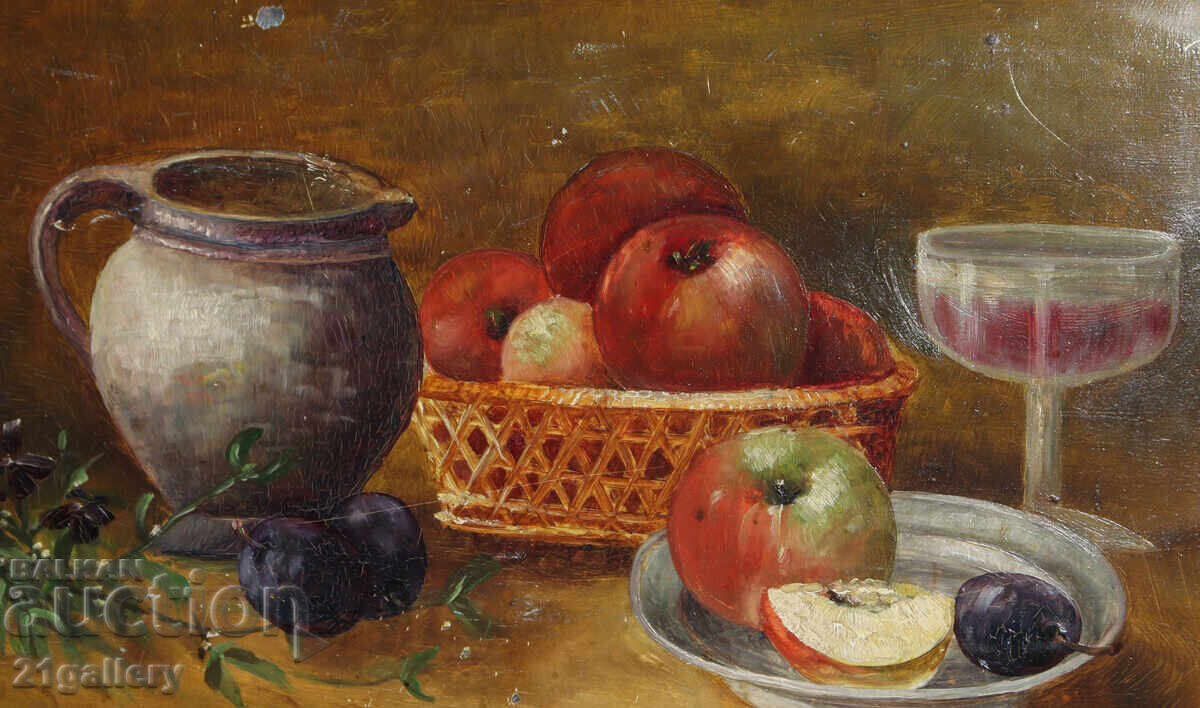 Delivery of 1929 Oil Painting Still Life Signed