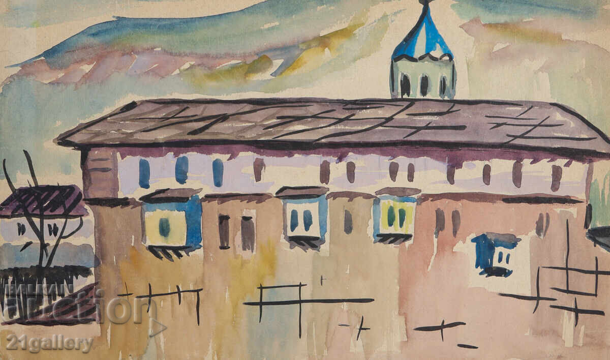 Auction  Zachari Savov (1944 - 2025) Landscape Watercolor