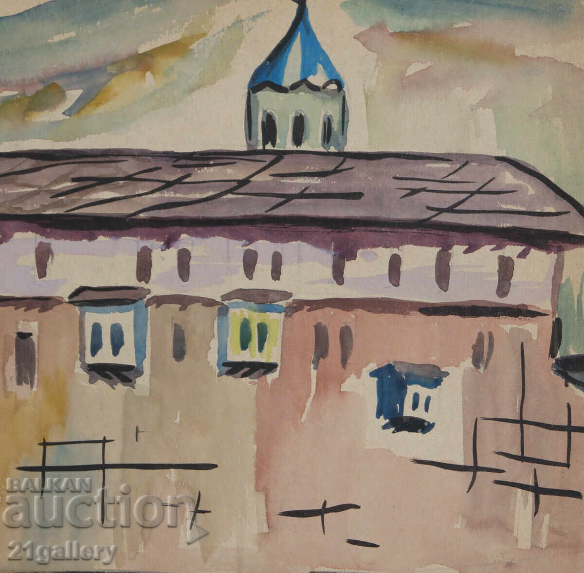 Zachari Savov (1944 - 2025) Landscape Watercolor - 5