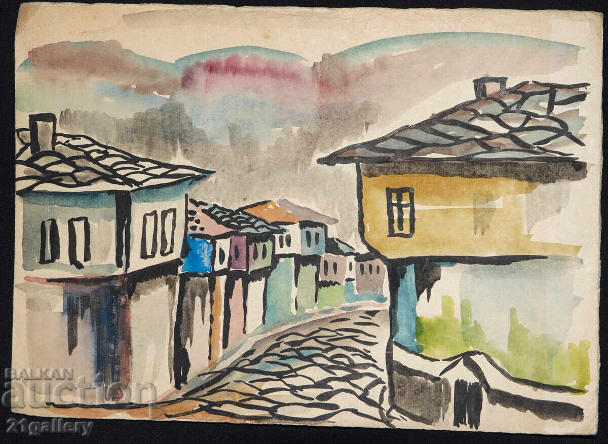 Zachari Savov (1944 - 2025) Landscape Watercolor with price 200.00 BGN | € 102.26